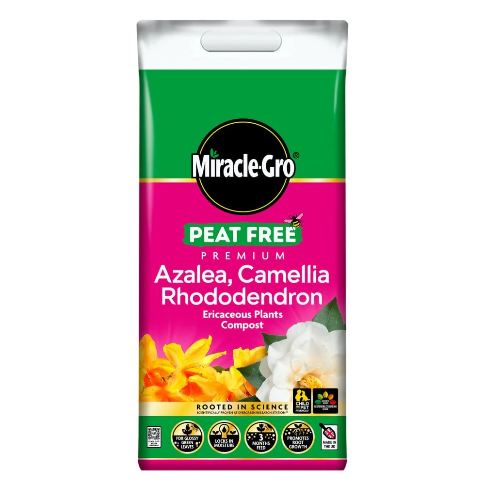 Miracle-Gro® Peat Free Azalea, Camellia, and Rhododendron Compost 10 Litres